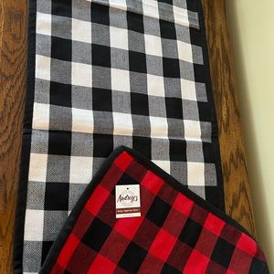 Buffalo Check Reversible Runner-NWT